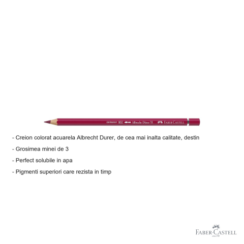 Creion colorat acuarela Faber-Castell Albrecht Durer 142 maro roib, mina 3.8mm, pentru artisti [1]