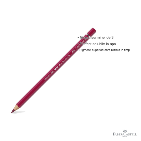 Creion colorat acuarela Faber-Castell Albrecht Durer 142 maro roib, mina 3.8mm, pentru artisti [2]