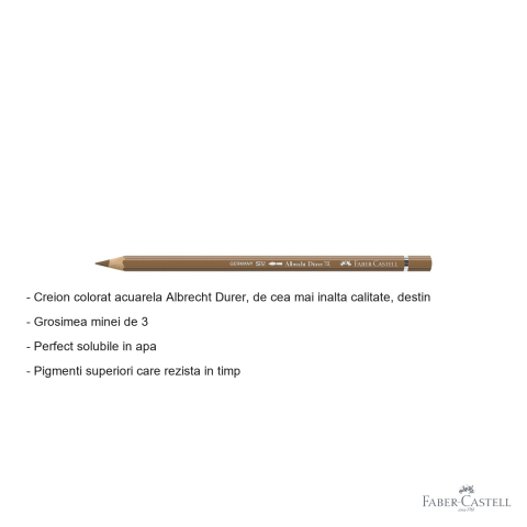 Creion colorat acuarela Faber-Castell Albrecht Durer 180 maro umbra, mina 3.8mm, pentru artisti [1]