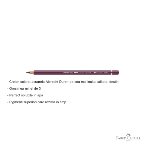 Creion colorat acuarela Faber-Castell Albrecht Durer 194 red-violet, pentru artisti profesionisti [1]