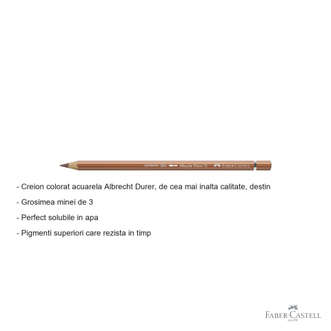 Creion colorat acuarela Faber-Castell Albrecht Durer 252 cupru, mina 3.8mm, pentru artisti profesionisti [1]
