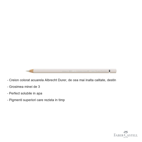 Creion colorat acuarela Faber-Castell Albrecht Durer 270 gri cald, mina 3.8mm, pentru artisti [1]