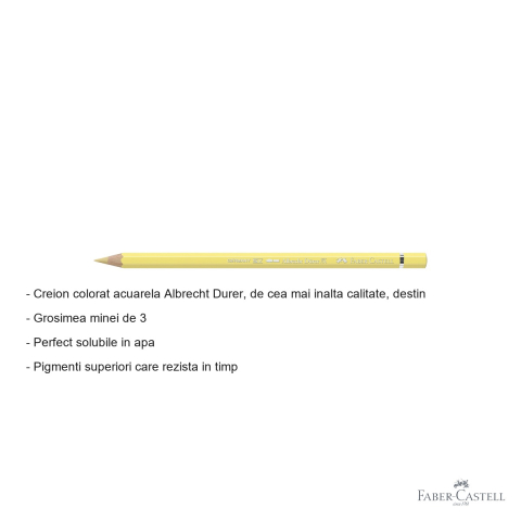 Creion colorat acuarela Faber-Castell Albrecht Durer crem 102, mina 3.8mm, pentru artisti [1]
