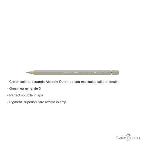 Creion colorat acuarela Faber-Castell Albrecht Durer gri cald III, mina 3.8mm, pentru artisti profesionisti [1]