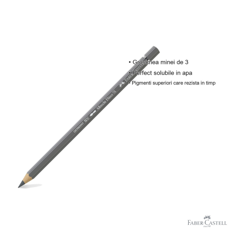 Creion colorat acuarela Faber-Castell Albrecht Durer gri cald V, mina 3.8mm, pentru artisti profesionisti [2]