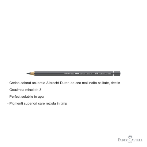 Creion colorat acuarela Faber-Castell Albrecht Durer gri cald VI 275, mina 3.8mm, pentru artisti [1]
