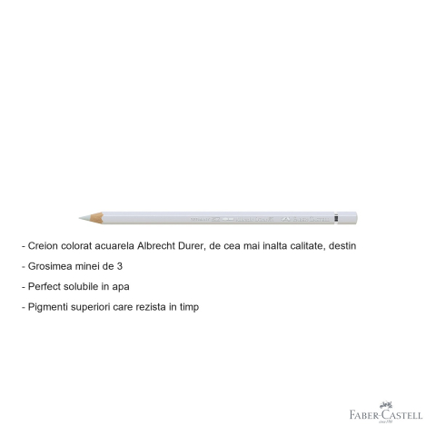 Creion colorat acuarela Faber-Castell Albrecht Durer gri rece I 230, mina 3.8mm, pentru artisti [1]