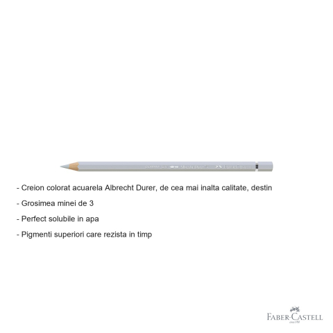 Creion colorat acuarela Faber-Castell Albrecht Durer gri rece II 231, mina 3.8mm, pentru artisti [1]