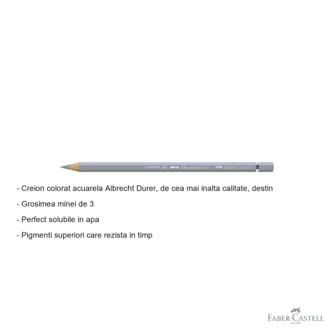 Creion colorat acuarela Faber-Castell Albrecht Durer gri rece III 232, mina 3.8mm, pentru artisti [1]