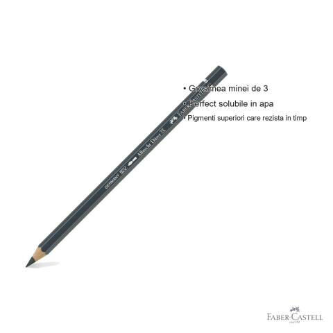 Creion colorat acuarela Faber-Castell Albrecht Durer, gri rece VI 235, mina 3.8mm, pentru artisti profesionisti [2]