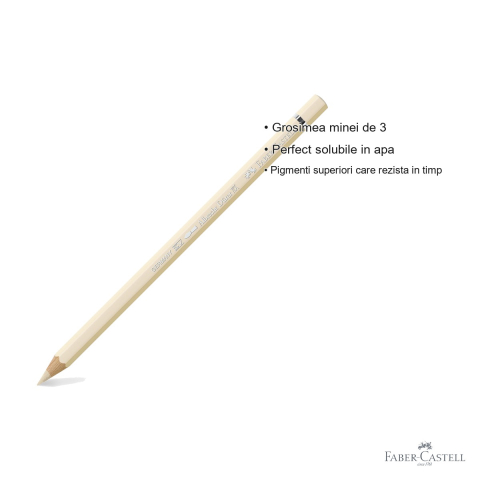 Creion colorat acuarela Faber-Castell Albrecht Durer Ivory 103, mina 3.8mm, pentru artisti [2]