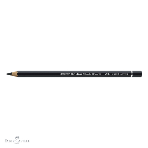 Creion colorat acuarela Faber-Castell Albrecht Durer negru 199, mina 3.8mm, pentru artisti [3]