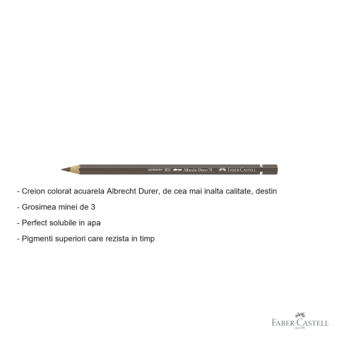 Creion colorat acuarela Faber-Castell Albrecht Durer nougat 178, mina 3.8mm, pentru artisti [1]