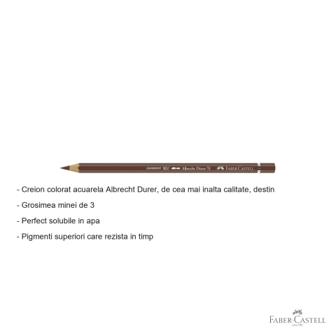 Creion colorat acuarela Faber-Castell Albrecht Durer, siena 283, mina 3.8mm, pentru artisti profesionisti [1]