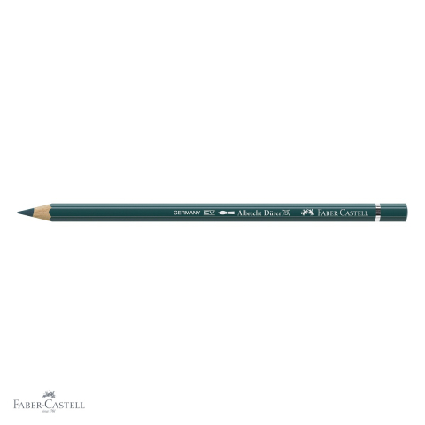 Creion colorat acuarela Faber-Castell Albrecht Durer verde cobalt inchis 158, mina 3.8mm, pentru artisti [3]