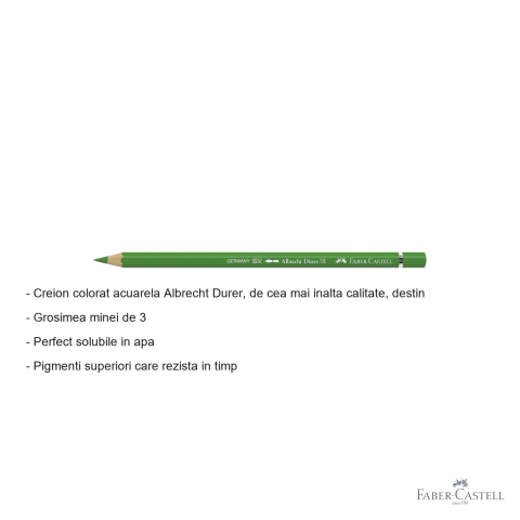 Creion colorat acuarela Faber-Castell Albrecht Durer verde frunza 112, pentru artisti profesionisti [1]