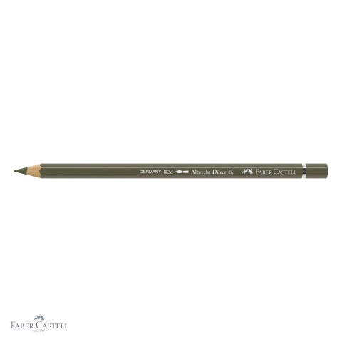 Creion colorat acuarela Faber-Castell Albrecht Durer verde-oliv galbui 173, mina 3.8mm, pentru artisti [3]