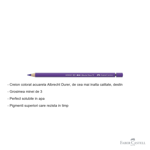 Creion colorat acuarela Faber-Castell Albrecht Durer violet purpuriu 136, pentru artisti profesionisti [1]