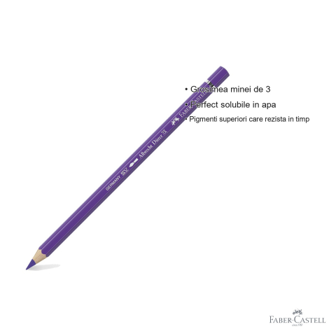Creion colorat acuarela Faber-Castell Albrecht Durer violet purpuriu 136, pentru artisti profesionisti [2]