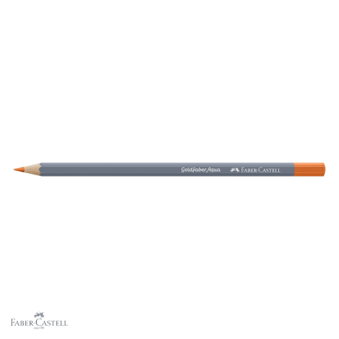 Creion colorat acuarela Faber-Castell Goldfaber 115, portocaliu cadmium inchis, mina 3.3mm [3]