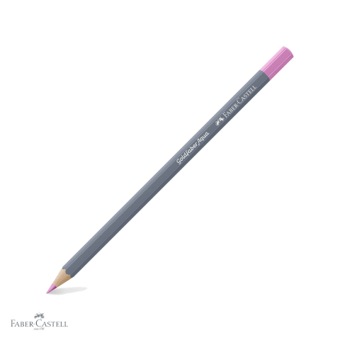 Creioane colorate - Creion colorat acuarela Faber-Castell Goldfaber 119 magenta deschis, mina 3.3mm, solubil in apa