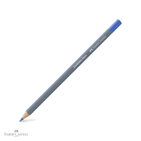 Creioane colorate - Creion colorat acuarela Faber-Castell Goldfaber 120 albastru ultramarin, mina 3.3mm
