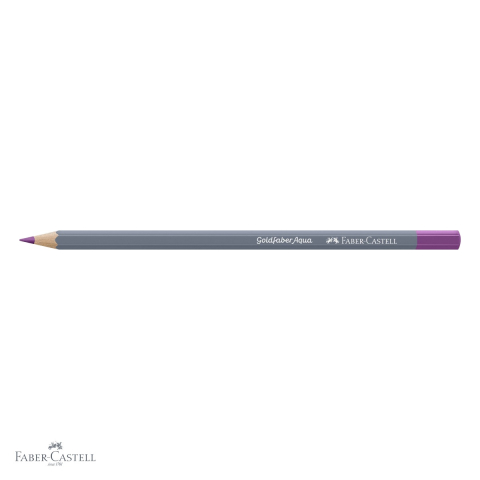 Creion colorat acuarela Faber-Castell Goldfaber 134 purpuriu, mina 3.3mm, solubil in apa [3]