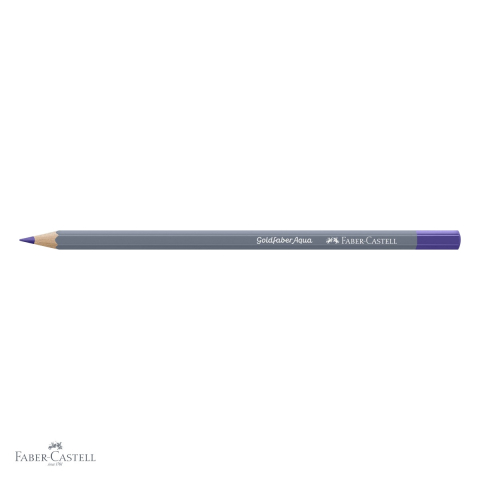 Creion colorat acuarela Faber-Castell Goldfaber 136 violet purpuriu, mina 3.3mm, solubil in apa [3]