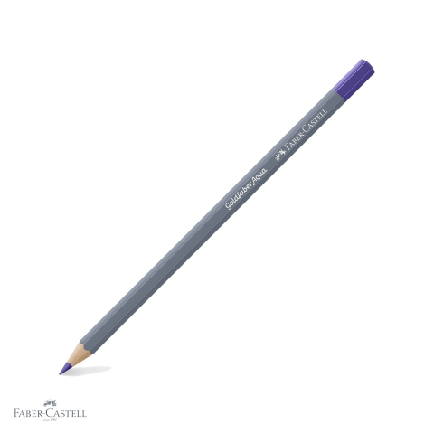Creioane colorate - Creion colorat acuarela Faber-Castell Goldfaber 136 violet purpuriu, mina 3.3mm, solubil in apa