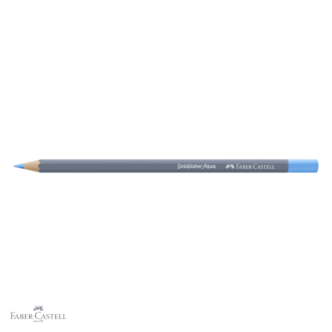 Creion colorat acuarela Faber-Castell Goldfaber 147 bleu deschis, mina 3.3mm, solubil in apa [3]