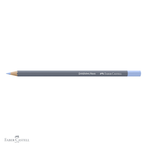 Creion colorat acuarela Faber-Castell Goldfaber Aqua albastru ciel pastel 446, mina 3.3mm, pentru tehnici mixte [3]