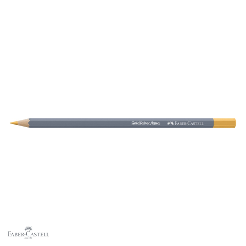 Creion colorat acuarela Faber-Castell Goldfaber aquarelle, galben ocru deschis 183, mina 3.3mm [3]