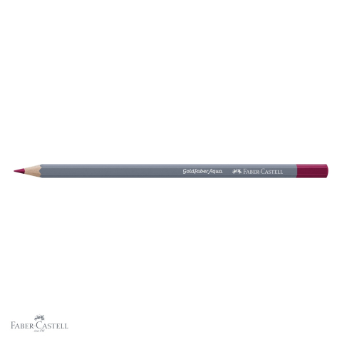 Creion colorat acuarela Faber-Castell Goldfaber carmin permanent 126, mina 3.3mm, solubil in apa [3]
