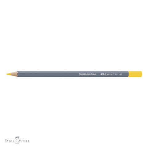 Creion colorat acuarela Faber-Castell Goldfaber galben cadmiu deschis, mina 3.3mm, pentru pictura si desen artistic [3]