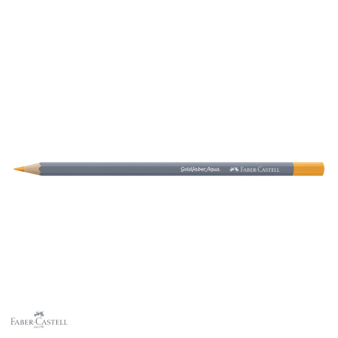 Creion colorat acuarela Faber-Castell Goldfaber galben crom inchis 109, mina 3.3mm, solubil in apa [3]