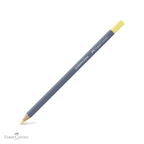 Creioane colorate - Creion colorat acuarela Faber-Castell Goldfaber galben crom pastel 406 pentru tehnici mixte