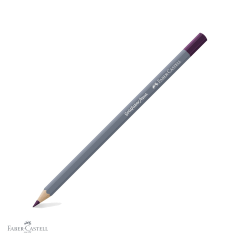 Creioane colorate - Creion colorat acuarela Faber-Castell Goldfaber, magenta 133, mina 3.3mm, solubil in apa