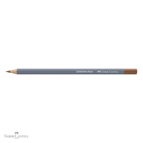 Creion colorat acuarela Faber-Castell Goldfaber maro sienna ars 283, mina 3.3mm solubila in apa [3]