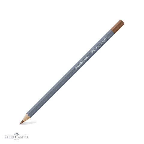 Creioane colorate - Creion colorat acuarela Faber-Castell Goldfaber maro sienna ars 283, mina 3.3mm solubila in apa