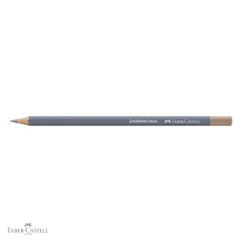Creion colorat acuarela Faber-Castell Goldfaber maro umbra pastel 480, mina 3.3mm, pentru arta si grafica [3]