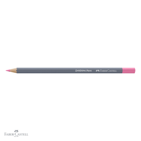 Creion colorat acuarela Faber-Castell Goldfaber rosu roib pastel 442, mina 3.3mm, pentru arta si ilustratie [3]