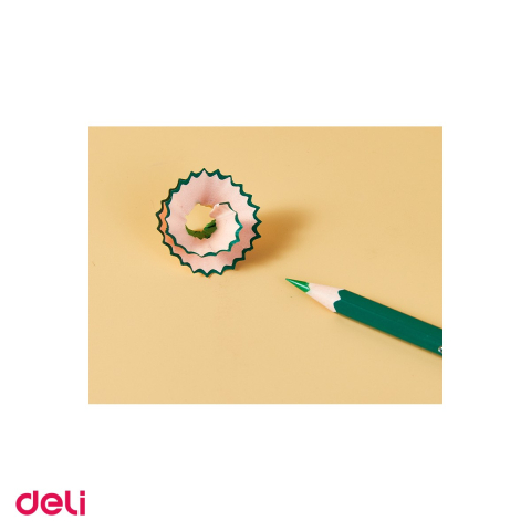 Creion colorat Deli, din plastic, creioane 24 culori guma [4]