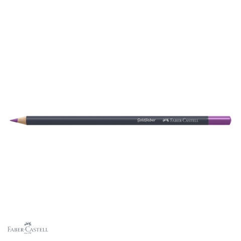 Creion colorat Faber-Castell Gold Faber, purpuriu 134, mina moale intens pigmentata, pentru desen si arta [3]