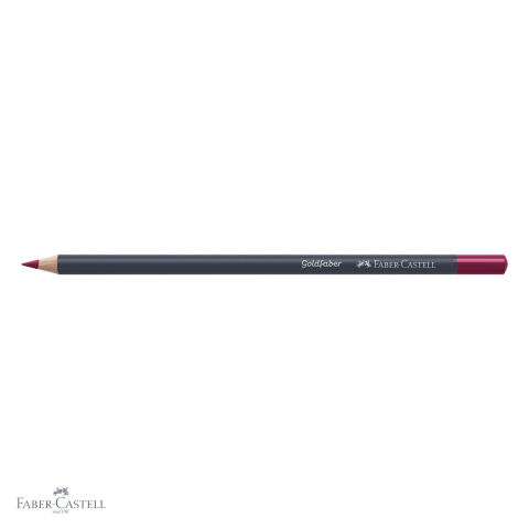 Creion colorat Faber-Castell Goldfaber 126 Carmin Permanent, mina moale 3.3 mm, pentru arta si grafica [3]
