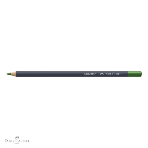 Creion colorat Faber-Castell Goldfaber 266 verde permanent, mina 3.3 mm, pigmentare intensa, pentru arta si grafica [3]