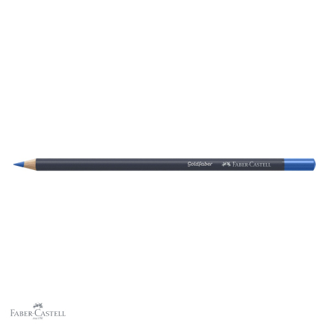 Creion colorat Faber-Castell Goldfaber albastru cobalt 143, mina 3.3 mm, pigmentare intensa, pentru arta si grafica [3]