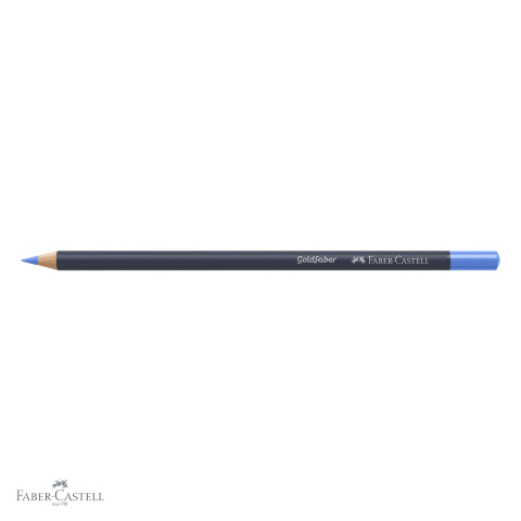Creion colorat Faber-Castell Goldfaber, albastru ultramarin deschis 140, mina moale 3.3 mm, pentru desen si arta [3]