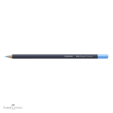 Creion colorat Faber-Castell Goldfaber, bleu deschis 147, mina moale 3.3 mm, pentru desen si arta [3]