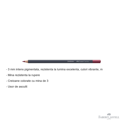 Creion colorat Faber-Castell Goldfaber, rosu indian 192, mina moale intens pigmentata, pentru desen si arta [1]