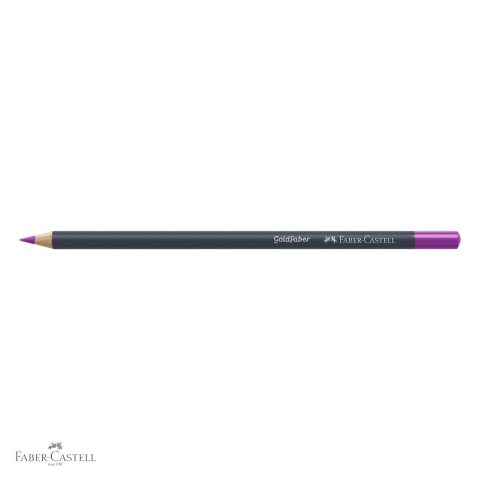 Creion colorat Faber-Castell Goldfaber, roz purpuriu mediu 125, mina pigmentata 3.3 mm, pentru desen si arta [3]